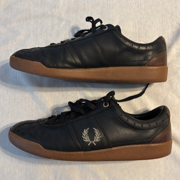 Fred Perry Leather Bradley Wiggins Shoes Sz 10 - Picture 3 of 6